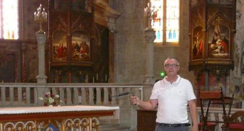 Albert Fagioli déniche les trésors cachés du Mirapicien, mardi 14 août 2018, la Dépêche du Midi.(Mathieu Fontaine) (Page 1)