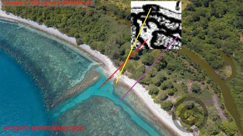 Le chenal d'une carte au trésor introuvable depuis plus de 88 ans. (Photo : Jacques Herremans / 2018)