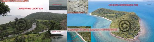 Une autre marque Bolder du capitaine Kidd sur le même rocher.(Photos Christophe Lerat/2015 et Jacques Herremans/2018)