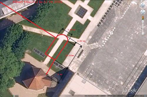 Les dimensions de la crypte de la chapelle Templière de Metz, avec Radio-Jérico le jeudi 22 septembre 2016. (Thierry Georges / Albert Fagioli)