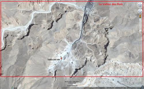 La Vallée des Rois. (Photo Google Earth)