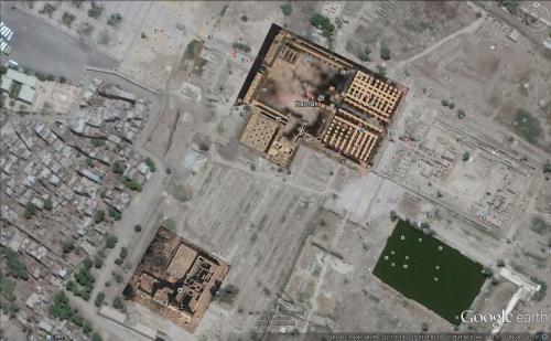 Le Temple de Karnak. (Photo Google Earth)