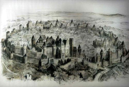 Le rapport concernant les vestiges se trouvant sous la Cité de Carcassonne, intitulé " Carcassonne. " L'Histoire avec un grand H ", 11 août 2014. (Albert Fagioli)