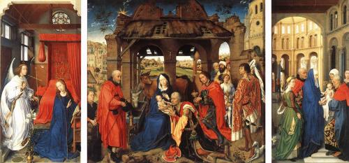 Rogier Van der Weyden, Triptyque de l'Adoration des Rois Mages, Retable de Saint-Colombe,. (1450-1456) (Page 2)