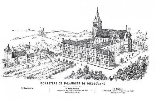 Le monastère Saint-Laurent de Dieulouard.(Michel Tête, président association, des Vieux amis du Pays)