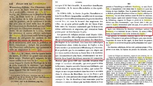 Evacuation du trésor du Chapitre de la Cathédrale de Strasbourg en 1584 par les chanoines du Chapitre de la Cathédrale.(3 livres d'archives)