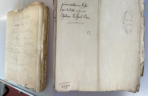 Information sur un trésor dans le château du Haut-Barr.(S. S. 1623)Archives Départementales du Bas-Rhin,G981