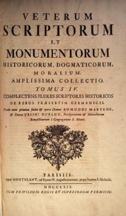 "Annales Novesienses", ici le Tome 4, Parisiis: Montalant, 1729.