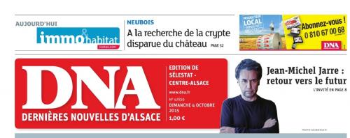 Les DNA, dimanche 4 octobre 2015, " A la recherche de la crypte disparue du Château. ". (Aurore Bac) (Franck Delhomme)