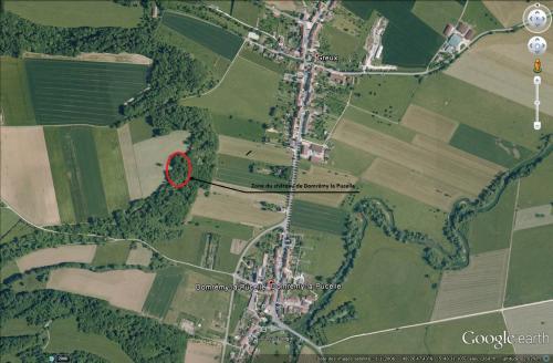 Le château de Domrémy la Pucelle. (Photo Google Earth)