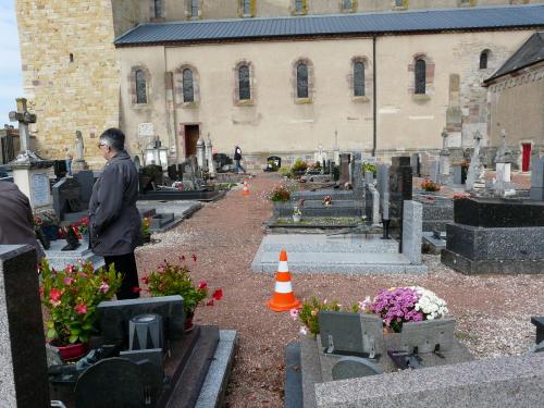 L'un des souterrains qui passe sous le cimetière. (Albert Fagioli)